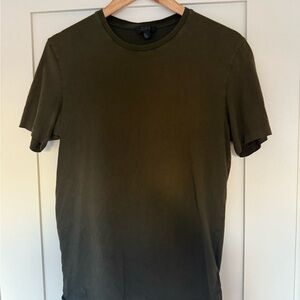 COS Men's Dark Green Short Sleeve Tee